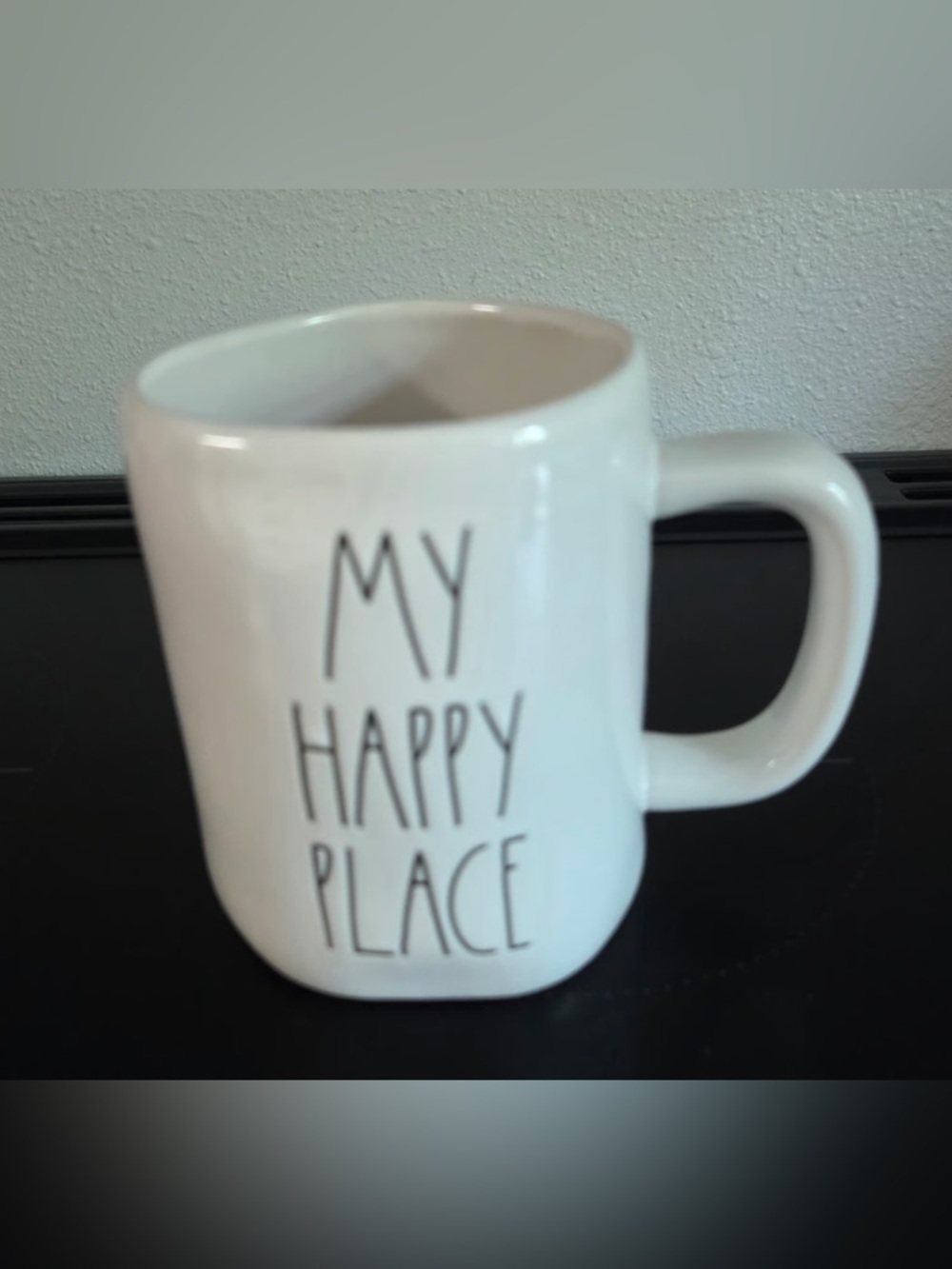 Ceramic 'My Happy Place' White Coffee Mug